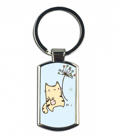 พวงกุญแจ สกรีนรูปแมว